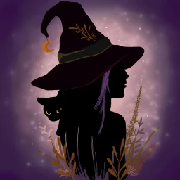 drawing witch cat magic fireflies dcwitchy witches