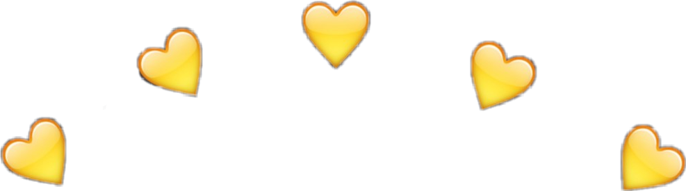 yellow heart iphoneemoji emoji sticker by @mermaid_gang