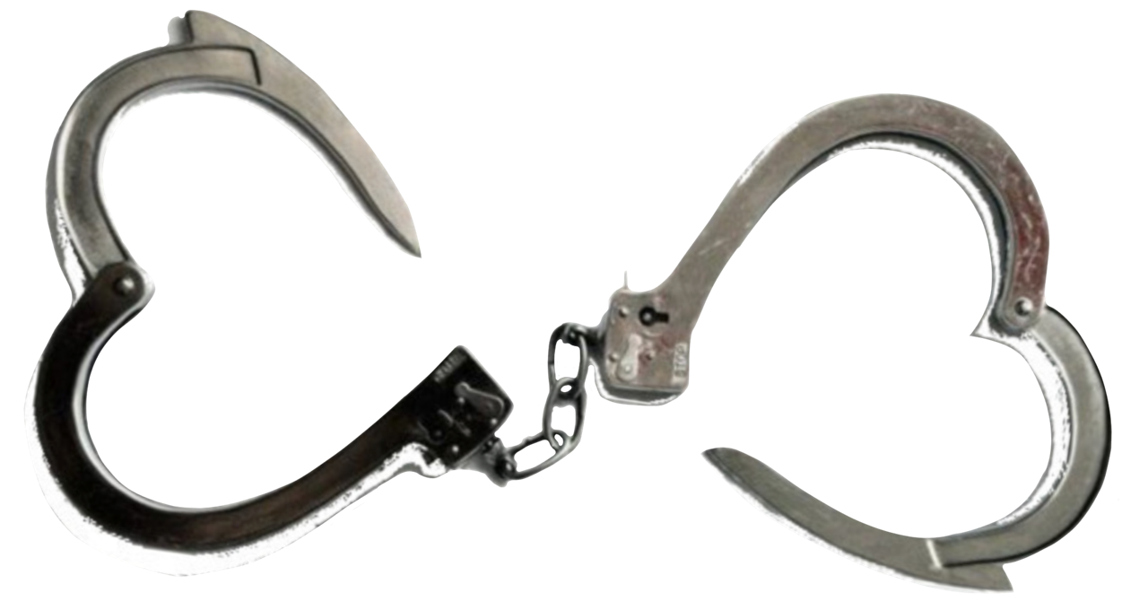 handcuffs heart love aesthetic tumblr sticker by 100saturns