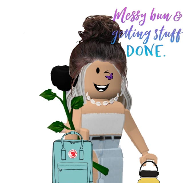 Vsco Roblox Gir Image By Jocelyndenis - roblox messy bun