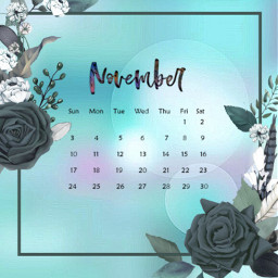 freetoedit november calendar calendario noviembr3