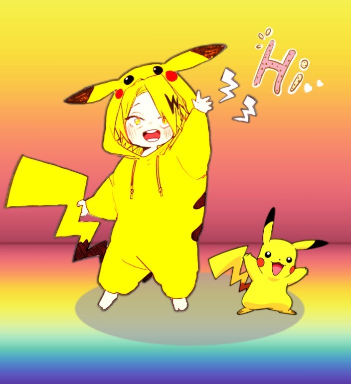 This visual is about freetoedit pikachu pokemon denki kaminari #freetoedit ...