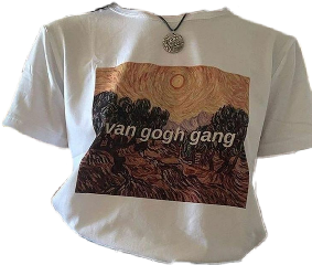 vangogh artsy shirt arthoe top eco freetoedit
