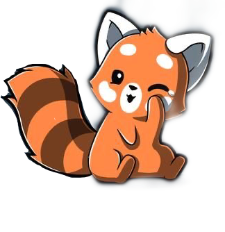 pandas freetoedit ITS A RED PANDA! sticker by @yami_yoru