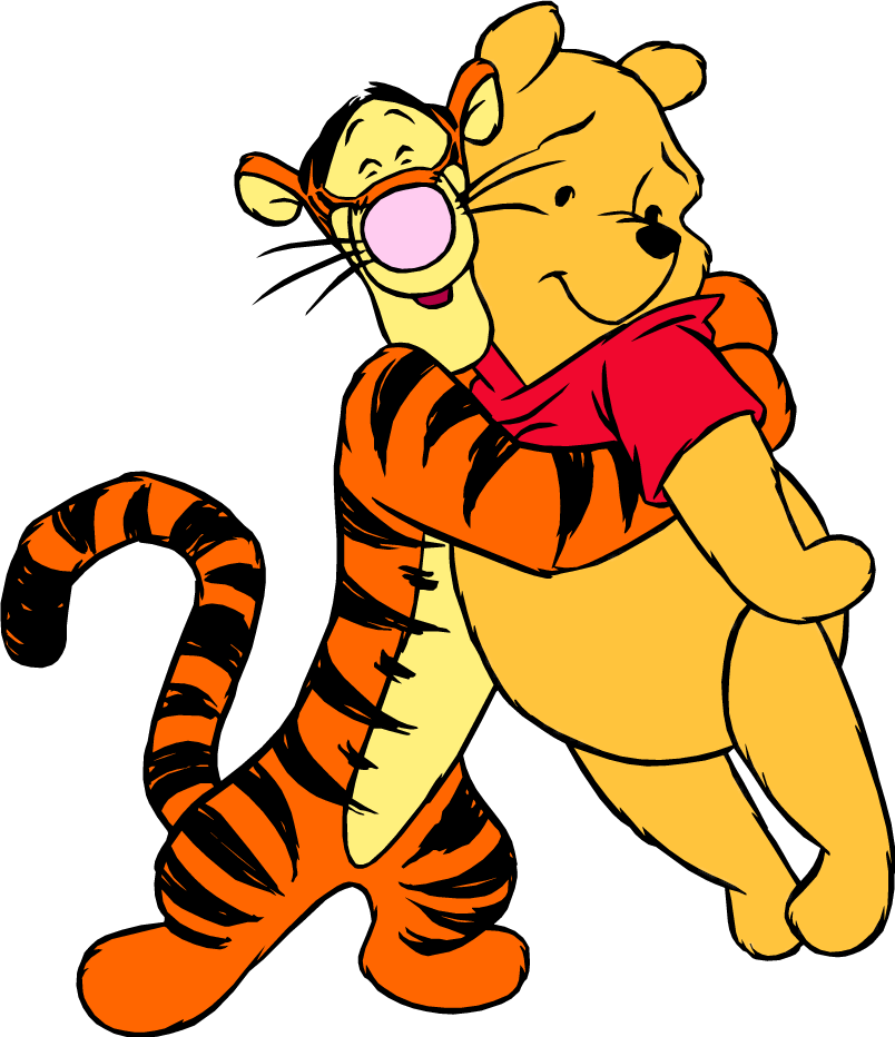 winniethepooh cartoon tigro hugs sticker by @nrggiulia83.