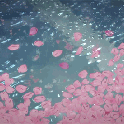 aesthetic anime pastel petals