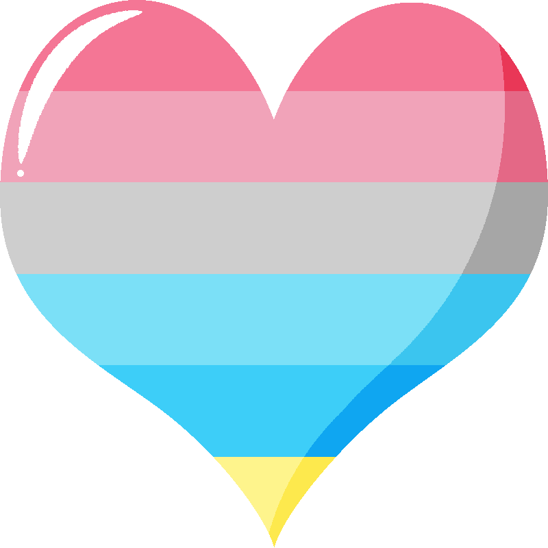 Heart Lgbt Genderflux Pride Sticker By Lgbtstickers