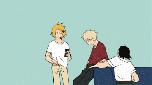 bakusquad kirishima bakugou kaminari sero GIF by will