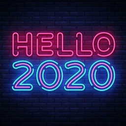 freetoedit hello2020 2020 neon brickwall