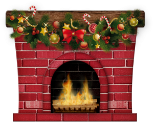 newyear christmassticker fireplace freetoedit