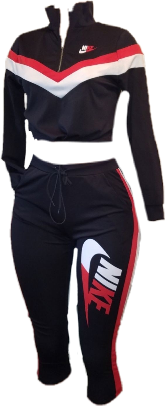nike crop top outfit