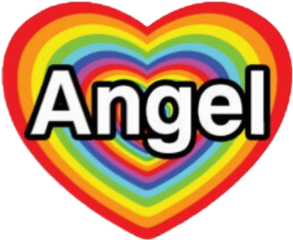 icon rainbow angel goth cyber freetoedit