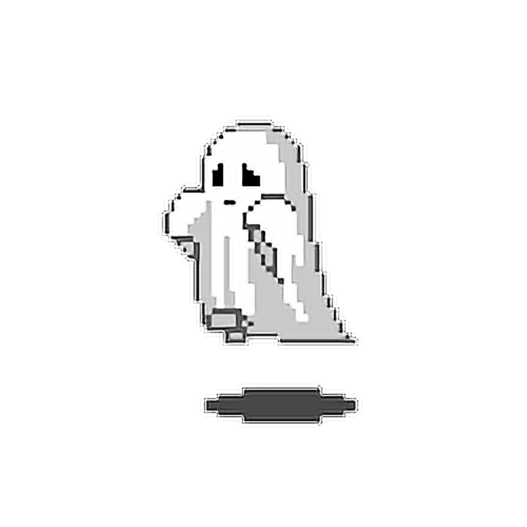 ghost cute pixel pixeles aesthetic sticker by @kathaarsis