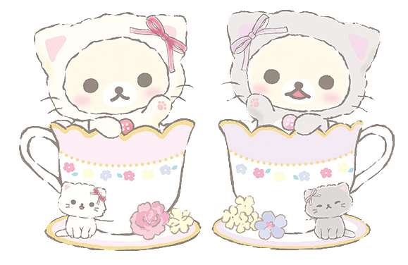 rilakkuma korilakkuma cup cafe sticker by @rilakkuma812