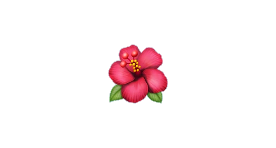 pics Flower Hibiscus Emoji hibiscus emoji apple appleemoji sticker