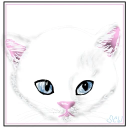 kitten whitekitty portrait drawing mydrawing dcportraits