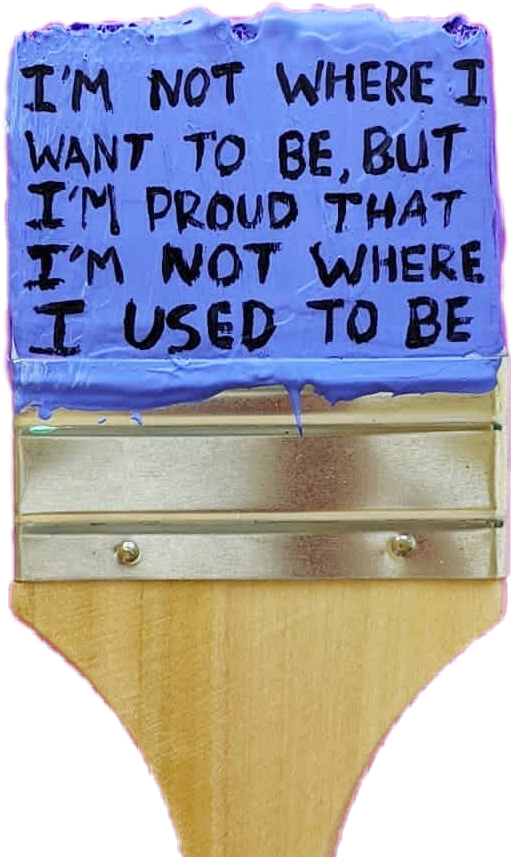 paintbrush quote paint sticker by strangerthanthewise