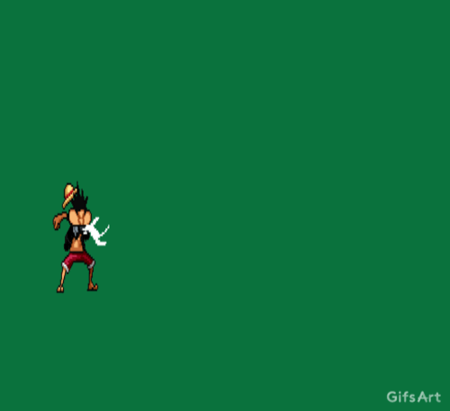 Onepiece Luffy Pixel Gif By Tom