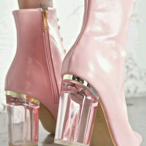 aesthetic pink boots