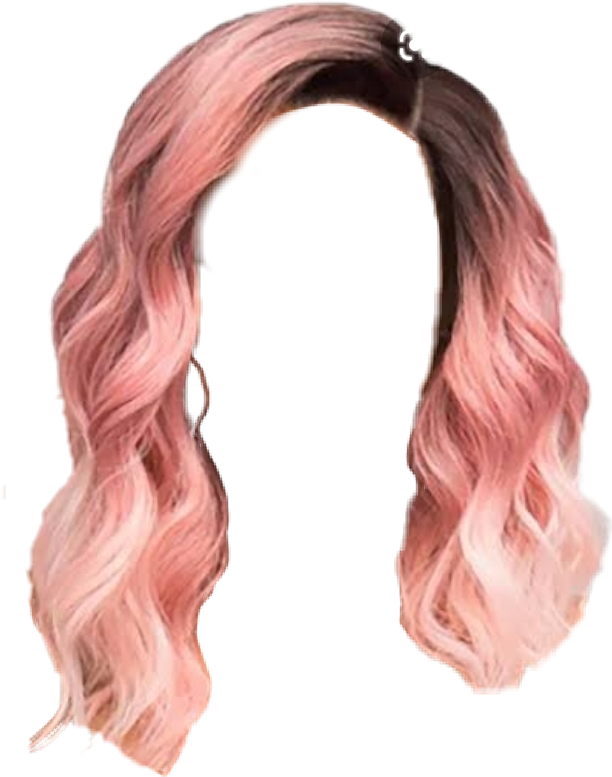 Wig Wigs Pink Trendy Wavy Freetoedit Sticker By Doushaxxx