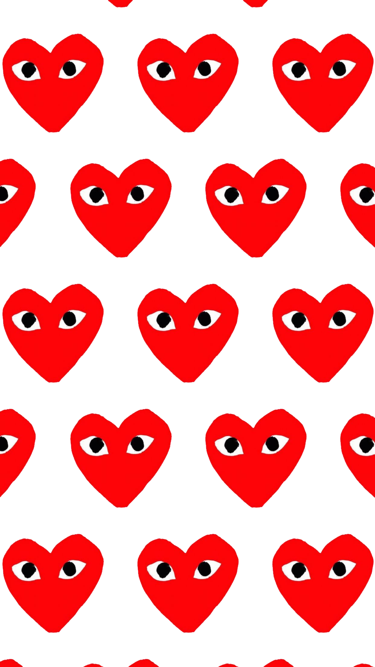 commedesgarcons heart designer red sticker by @csdesigns