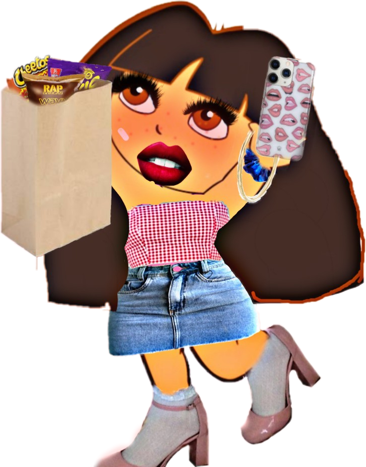 Dora Ghettomemes Thot Cutie Sticker By X945773