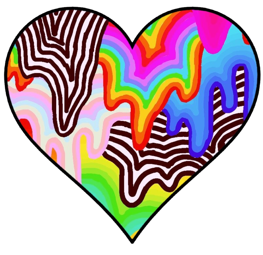 trippy heart love vsco drip freetoedit sticker by csdesigns