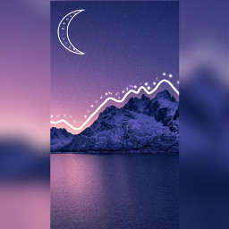 freetoedit pinterest purple picsart mountain