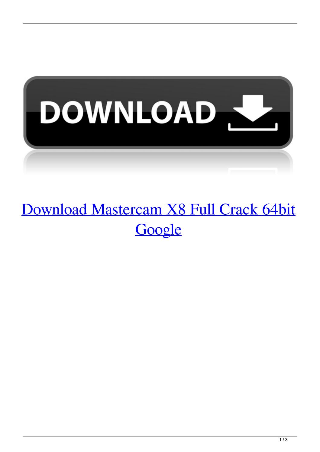 mastercam x8 crack