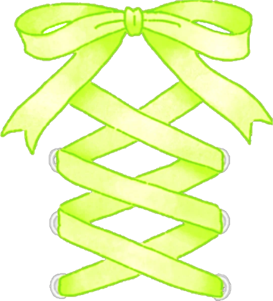 推し Oshi 量産型 Green リボン Ribbon Kawaii Sticker By Anna 推し Oshi 量産型 Green リボン Ribbon Kawaii Sticker By Anna