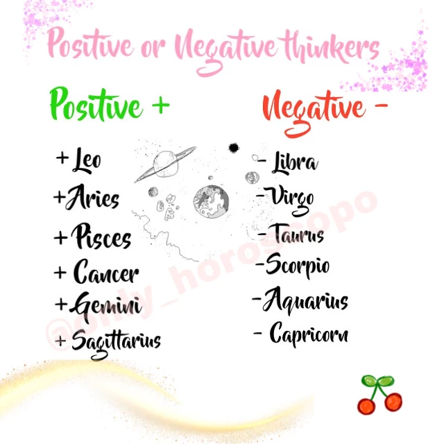 Signs negative zodiac Negative Astrology