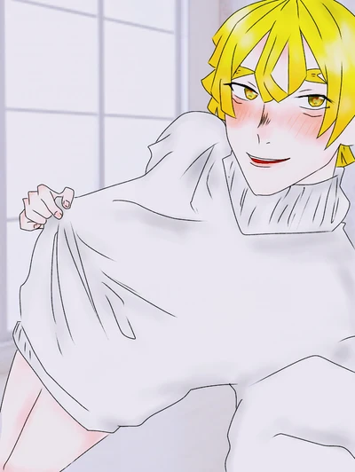 ばぁ♡ (おまけ) #腐滅の刃#善逸#炭善#エッチ #かわいい#裏垢#裏垢男子