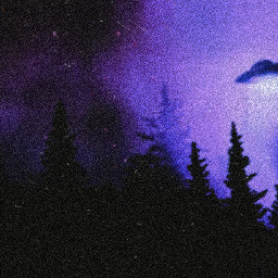 ufo space spaceship galaxy forest freetoedit