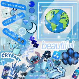 blue aesthetic blueaesthwtic pastel freetoedit