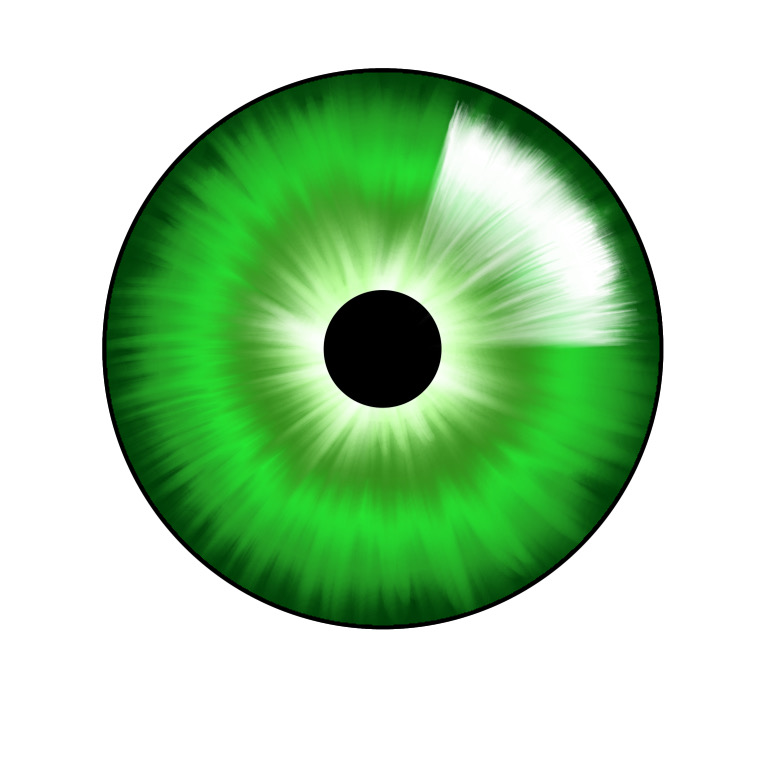 green eye drawing