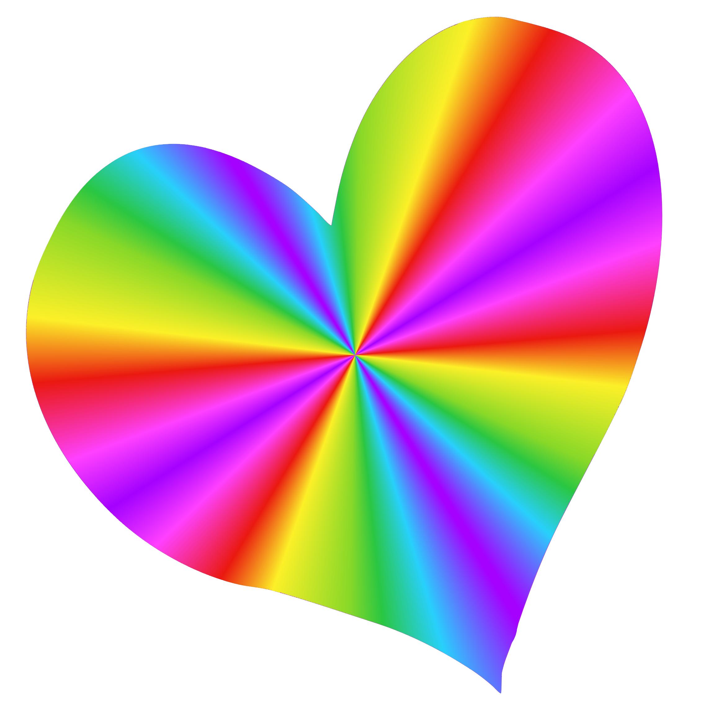 rainbow heart overlay