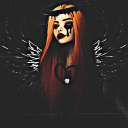 freetoedit black angel blackangel girl