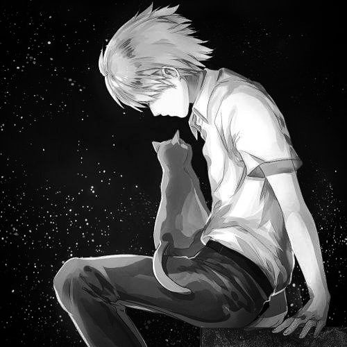 Sadness Drawing Anime Manga Anime child monochrome png  PNGEgg