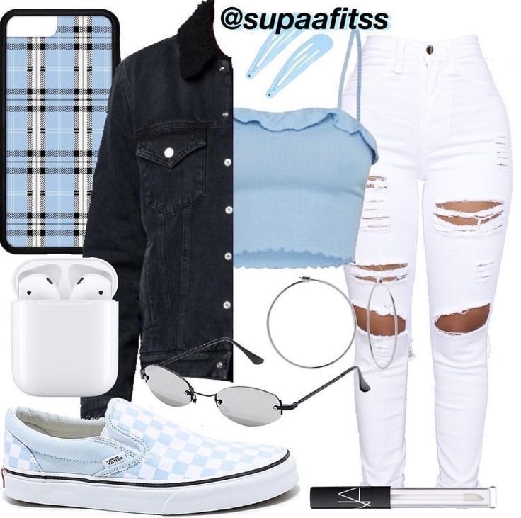 baby blue vans outfit