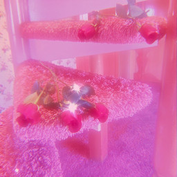 stairs carpet roses pink sparkle freetoedit