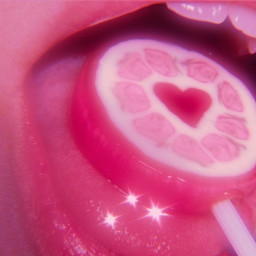 lollipop heart flowers pink sparkle freetoedit