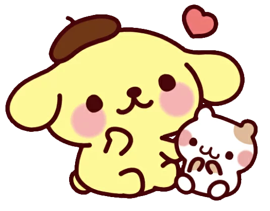 pompompurin love heart freetoedit sticker by @love_sanrio