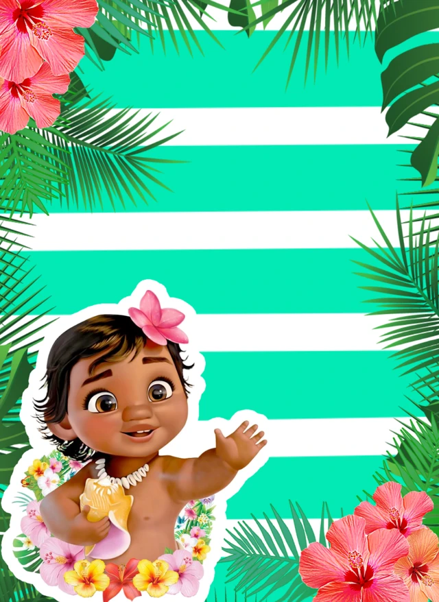 Moana Invite Convite Fest Edit Image By Ana Campelo Moana Invite Convite Fest Edit Image By Ana Campelo