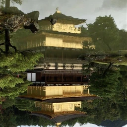 temple japan golden beautiful greenery interesting art nature travel photography pcupsidedownbuildings upsidedownbuildings