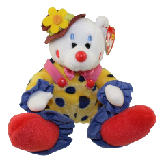 beaniebaby beanie baby clown kidcore aesthetic stuffedanimal beaniebabies circus freetoedit