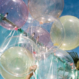 balloons freetoedit remix picsart aesthetic tumblr replay photo image colorful color
