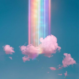 rainbow freetoedit makeawesome aesthetic sky nubes heaven colors rainbowmagiceffect tumblr