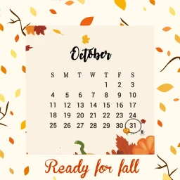 fall october calendar srcoctobercalendar octobercalendar freetoedit