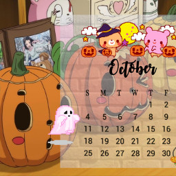 freetoedit calendar october calendario calendar2020 octubre kawaii srcoctobercalendar octobercalendar