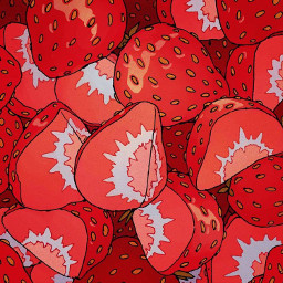 freetoedit strawberry strawberries red food fooddrawing animefood